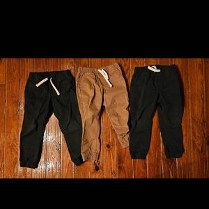 4 Pair Cat & Jack Black and Tan Kids' Joggers.